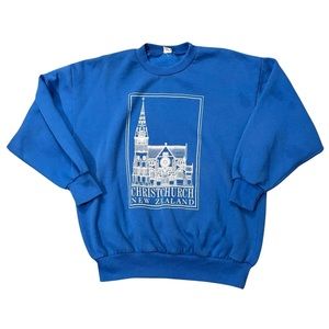 Vintage 1960s Christchurch New Zealand Crewneck Sweatshirt
